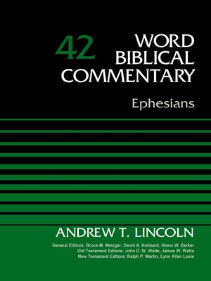 cover image of Ephesians, Volume 42